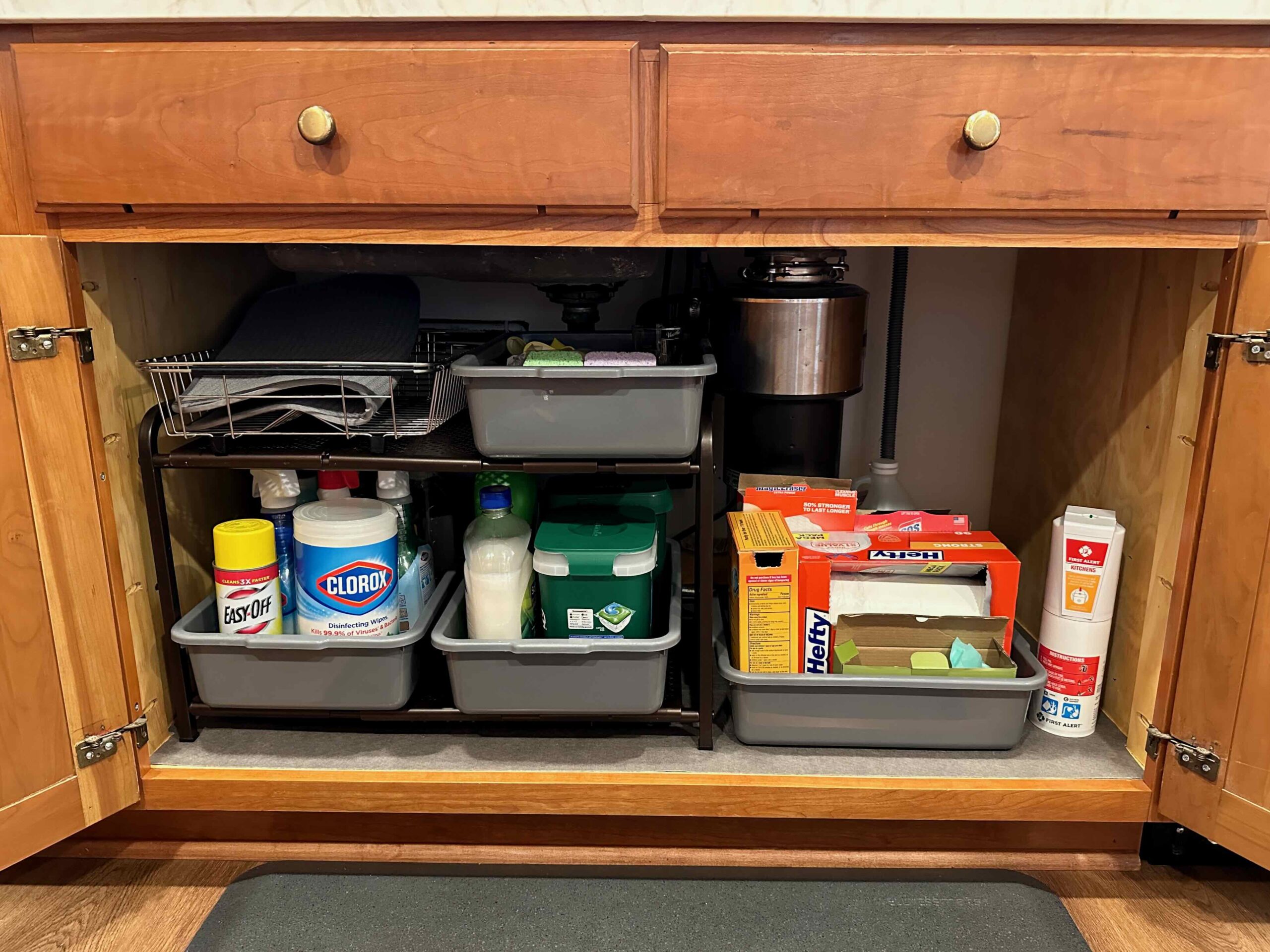 How to Organize Under the Kitchen Sink