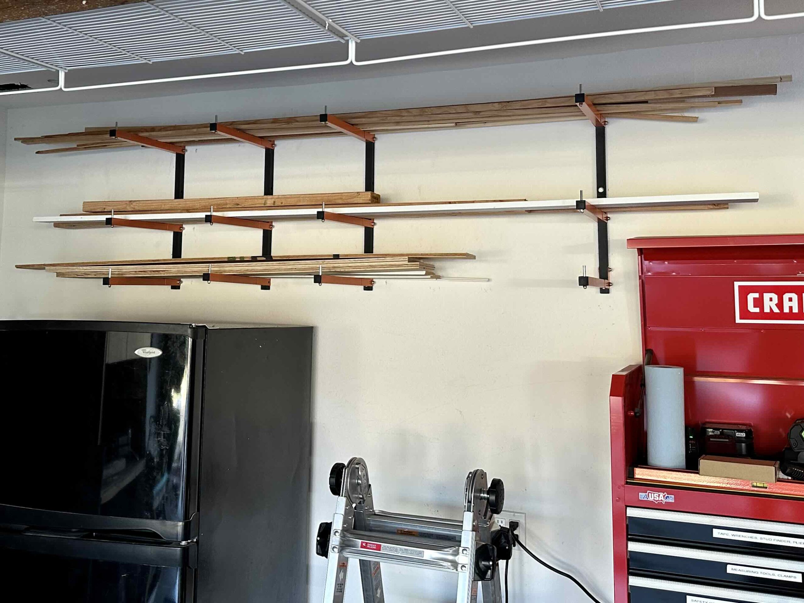 Scrap Wood Storage Organization: How to Install Wall Racks