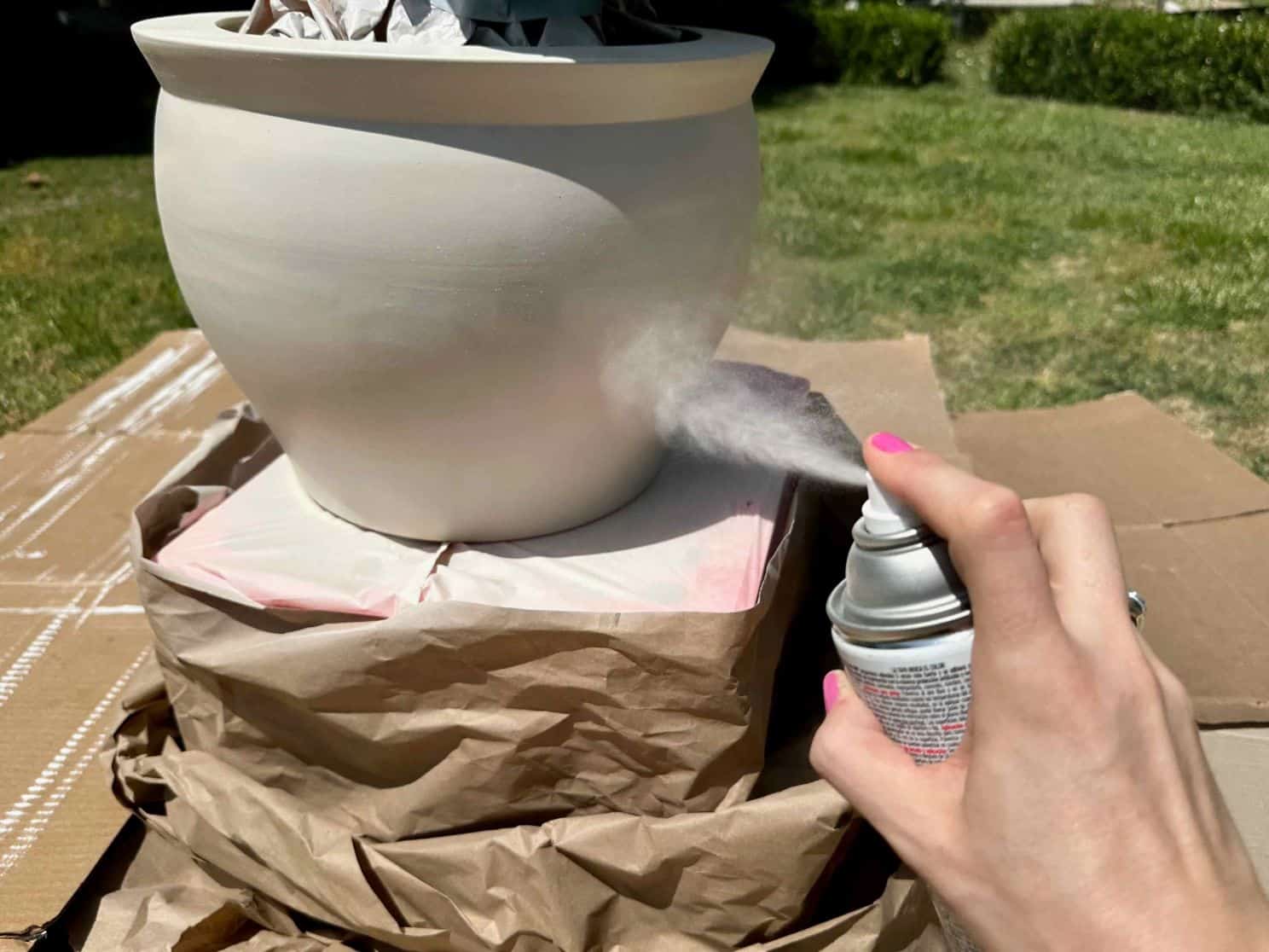 How to Paint a Ceramic Garden Pot
